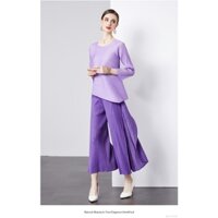 Bộ Áo + Quần 7 Màu Khác Nhau Dáng Rộng 9 / 4 Cánh Tay + Đế Đa Năng Thời Trang Cho Nữ 2023-12 - 28