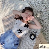 BỘ ÁO QUÂY NƠ QUẦN BÒ CHO BÉ GÁI 1 ĐẾN 6 TUỔI