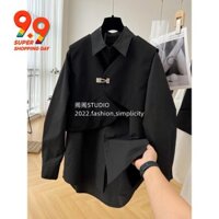 Bộ Áo Sơ Mi Tay Dài + Áo Khoác Sát Nách Cỡ Lớn 150kg Kiểu Châu Âu Xinh Xắn Cho Nữ