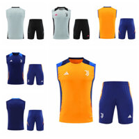 Bộ áo tập luyện Juventus mùa giải 2024-25 Bộ áo Vest thể thao bóng đá Bộ dụng cụ hàng đầu
