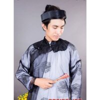 BỘ ÁO THE  KHĂN XẾP NAM (chữ thọ in)