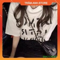 Bộ Áo Thun Chân Váy Ngắn DEMO 💎 Set Chân Váy Rút Dây Dài Ngắn Mặc 2 Kiểu Đen Kèm Áo Phông Cộc Tay ATION In Chữ Trắng 💎