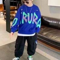 Bộ áo thun nỉ da cá _ quần kaki túi hộp bé trai lớn  từ 5 đến 12 tuổi