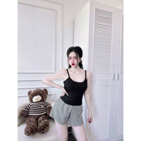 Bộ áo Thun tăm 2 dây quần For caro