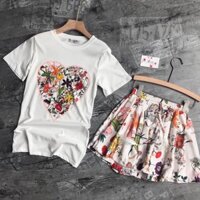 Bộ áo + váy dior