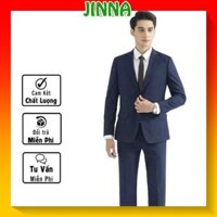 Bộ áo vest nam hàn quốc cao cấp, thiết kế thời trang, sang trọng ,trẻ trung 3 lớp ,1 cúc - JINNA