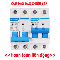 Bộ át đảo chiều 63A cầu dao đảo chiều dạng aptomat GCDQCN