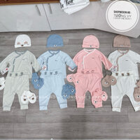 Bộ Avaler sơ sinh cài chéo ( hàng chính hãng ) cho bé trai bé gái