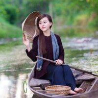 Bộ bà bà nâu quần đen nam nử đủ size