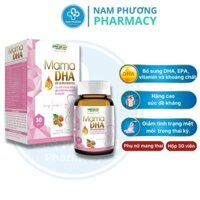 BỔ BÀ BẦU MAMA DHA Bổ Sung DHA, EPA, Vitamin và Khoáng Chất, Tăng Cường Sức Khỏe Bà Bầu