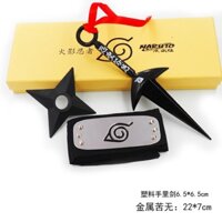 Bộ Ba Chiếc Nhẫn Kim Loại Naruto Shuriken Asma Kuruto