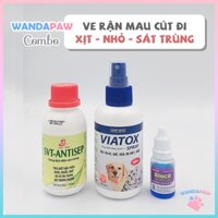 Bộ ba đánh bay ve rận chó mèo WANDAPAW