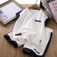 Bộ Ba Lỗ Bé Trai Mùa Hẻ siêu đẹp,Quần Áo bé trai mùa hè size đại _( MONDAY)