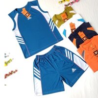 Bộ ba lỗ Đá Banh Cho Bé Trai -  Size nhí 2, 3, 4, 5 - Cân nặng Từ 6Kg  - 15kg