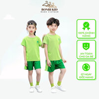 Bộ Ba Lỗ Lưới Thoáng Khí Bé Trai Bé Gái 20-45kg Bonbiclothes MK03, Bộ Đồ Sát Nách Cho Bé Từ 4-15 Tuổi