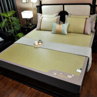 Bộ Ba Mảnh Chiếu Mây Tự Nhiên Mẫu Mới, Khăn Trải Giường Mùa Hè Cho Học Sinh Ký Túc Xá Đơn Gia Dụng, Chiếu Lụa Băng, Bán