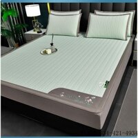 Bộ Ba Miếng Chiếu Cao Su Thái Lan/Ghế Điều Hòa Mùa Hè/Thảm Mềm Kiểu Khăn Trải Giường Gấp Có Thể Giặt Bằng Máy