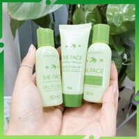 Bộ ba SKINCARE SỮA RỬA MẶT/GEL TẨY TẾ BÀO CHẾT/DẦU TẨY TRANG THEFACE-VYCHI chai nhỏ 50ml