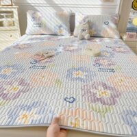 Bộ Ba Tấm Chiếu Cao Su Thái Lan Tấm Chiếu Cao Su Mềm Có Thể Gập Lại Lụa Mát Mẻ Tấm Chiếu Điều Hòa Mùa Hè Tấm Chiếu Mùa H