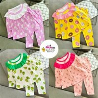 Bộ Babydoll Tay dài Quần dài Thun Borip xuất mềm mịn đẹp cho bé từ 10 - 23 ký - Quần áo trẻ em - Pikakid's