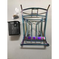 Bộ Baga và giỏ nhỏ 10ly xi titan dành cho xe AirBlade 2014 - 2020