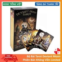 Bộ Bài Deviant Moon Tarot Bản Không Viền Tặng Đá Thanh Tẩy