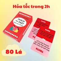 Bộ bài Drinking Game Truth or Dare Thách Hay Thật Cho Cặp Đôi 80 lá gắn kết yêu thương cho cặp đôi