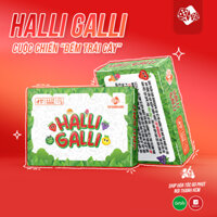 Bộ Bài hoa quả Halli Galli Việt Hóa, hộp cứng vui nhộn, giải trí tụ họp bạn bè siêu vui.