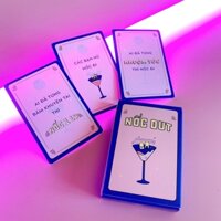 Bộ bài Nốc Out 50 lá Drinking Game Hot Trend ăn nhậu uống rượu bia khuấy động các buổi tụ tập vui chơi bạn bè NOCOUT