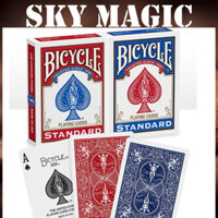 Bộ Bài Tây 52 Lá Bicycle Standard playing card - 2 Bộ Đỏ & Xanh hàng Chính Hãng USA