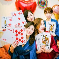 Bộ bài tây 52 lá/bài poker khổng lồ kích thước siêu lớn cỡ đại 20x28cm giải trí vui ngày Tết