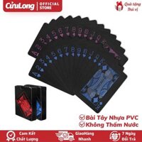 Bộ Bài Tây Đẹp Chất Liệu Nhựa PVC Chống Thấm Nước Chơi Bài Ảo Thuật Phi Bài tú lơ khơ bằng plastic