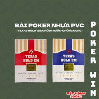 Bộ bài tây đẹp,bài poker cao cấp 52 lá TEXAS HOLD'EM plastic,bài tây khổng lồ,bài tây nhựa chơi poker
