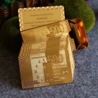 Bộ bài tây mạ vàng 24k