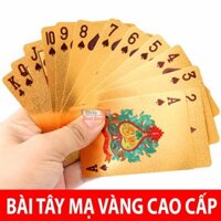 Bộ Bài Tây Mạ Vàng Hình Dolar, Euro 52 lá bài/bộ (hộp) + 2 lá bài lót