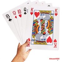 BỘ BÀI TÂY to lớn BÀI 52 LÁ SIÊU TO to lớn 21 x 28 cm (JUMBO PLAYING CARDS)