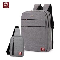 Bộ Balo Campus & Túi Messenger HARAS HR099HR147 (Xám)