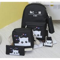 BỘ BALO MÈO,BALO CAT,BALO MEOMEO,BALO XINH,BALO ĐẸP,BALO NỮ,BALO ĐI HỌC,BALO TEEN