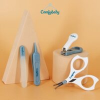 Bộ bấm móng tay cho bé 4 trong 1: cắt móng tay, dũa, nhíp, kéo an toàn tuyệt đối cho trẻ Comfybaby BM1