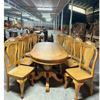 Bộ bàn 8 ghế gỗ gõ đỏ,bộ bàn ăn cao cấp