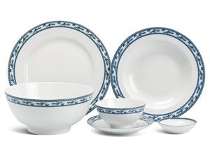 Bộ bàn ăn 09sp Jas Chim Lạc 09001 Minh Long