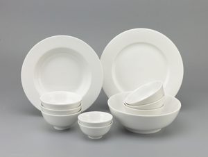 Bộ bàn ăn 10sp Jas IFP trắng ngà