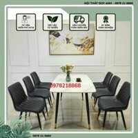 Bộ bàn ăn 1m6 Nhập Khẩu Kèm Ghế Loft Trám . Free Ship Lắp Ráp Hà Nội