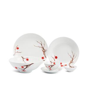 Bộ bàn ăn 22sp Daisy Hồng Mai 22349 Minh Long