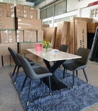 Bộ bàn ăn 4 ghế nhập khẩu M2 Juno Sofa hiện đại