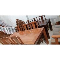 Bộ bàn ăn 6 ghế gỗ gụ