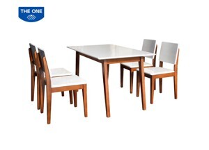 Bộ bàn ăn 6 ghế hòa phát bằng gỗ HGB63A + 6HGG63