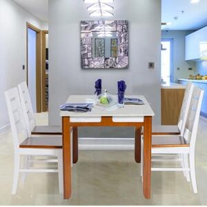 Bộ bàn ăn 6 ghế phòng ăn HGB64A + 6HGG64