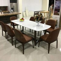 Bộ bàn ăn Concorde 1m8 và 8 ghế Grace giá rẻ BA03-18
