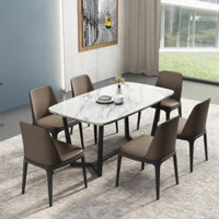 Bộ Bàn Ăn Ghế Grace Không Tay KingSofa KS-BA-13070-1 (Bộ Bàn Ăn Xương Cá 4 Ghế/ 6 Ghế/ 8 Ghế)